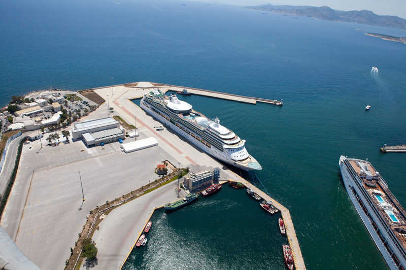 The closest to the port entrance cruise terminal