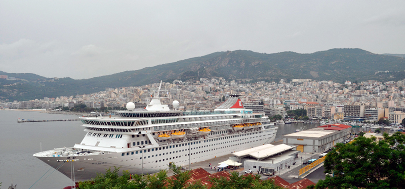 View of the cruise port and passengers terminal