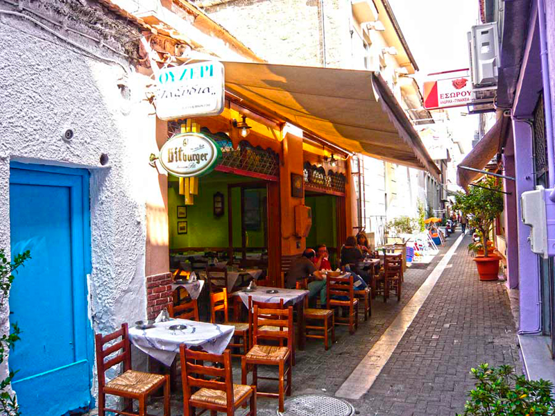 Volos is famous for the tsipouro that is produced there
