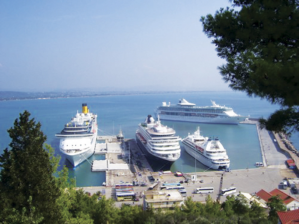 The cruise port  hosting the maximum number of ships