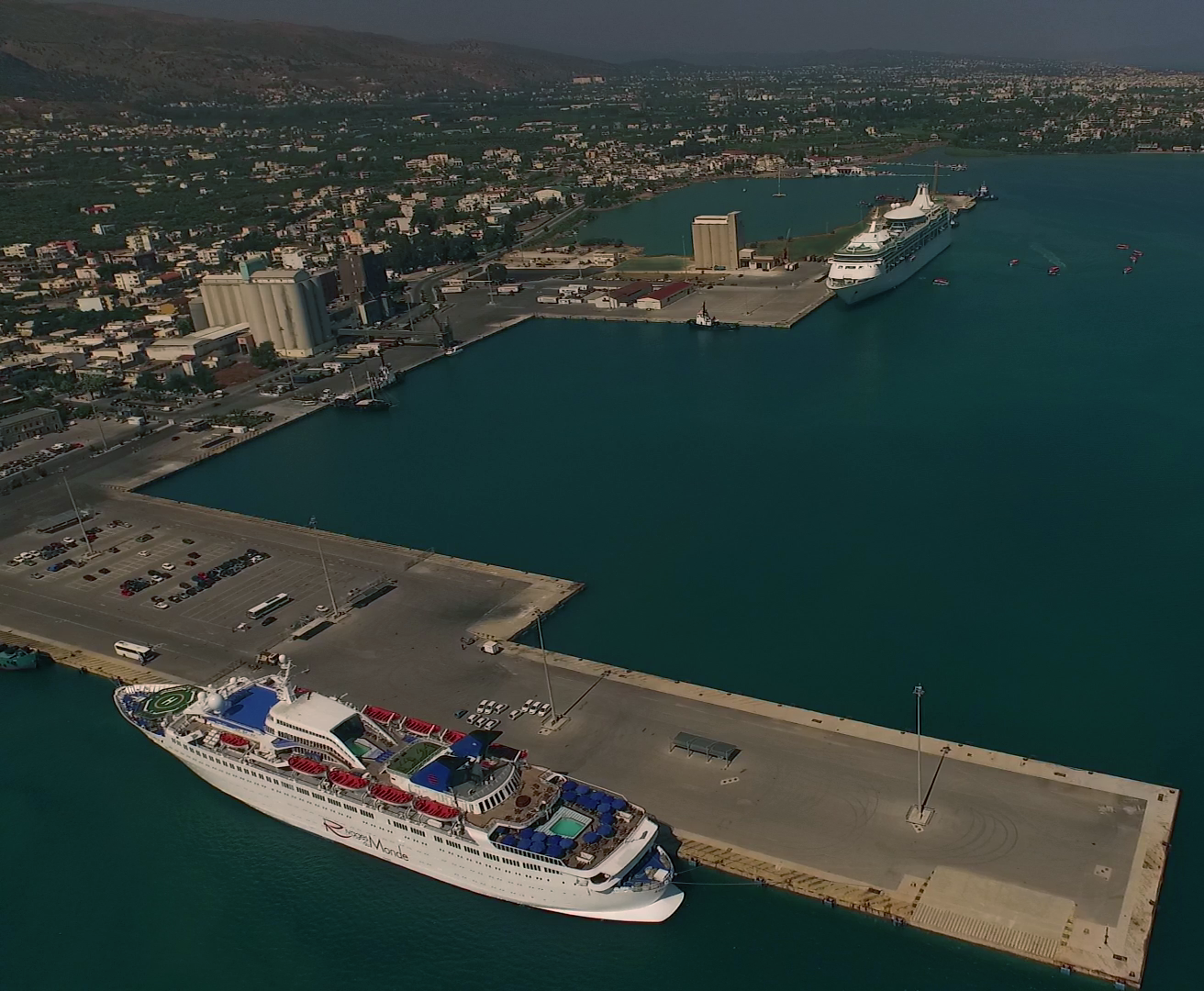 Aerial View of Chania Port